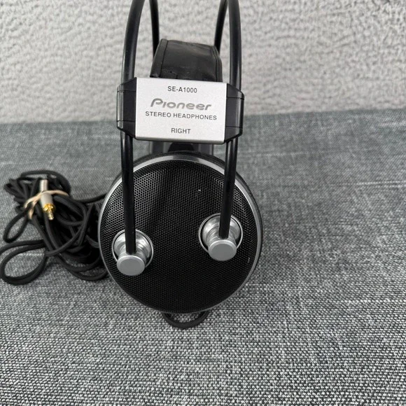 Pioneer SE A1000 Stereo Headphones Over Ear Black Silver Tested